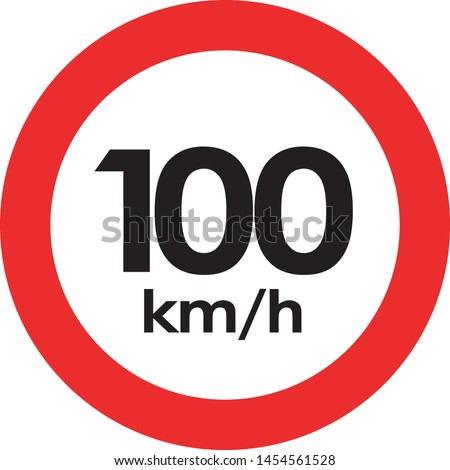 Similar – Image, Stock Photo 100 km/h speed limit on highways Energy saving. Oil imports from Russia, Ukraine war