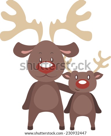 Christmas Reindeer Stock Vector Illustration 230932447 : Shutterstock