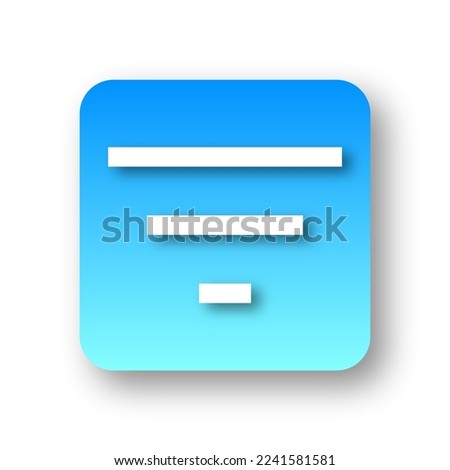 vector of simple Filter List icon
