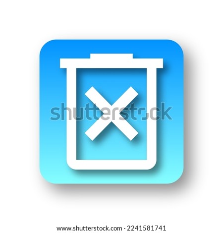 vector of simple Delete Forever icon