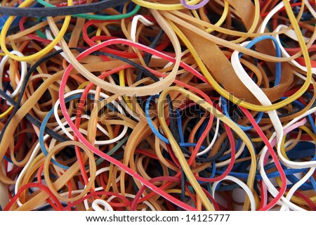 Assorted rubber bands