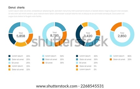 Business pie chart infographic. Circle slice division for company presentation template. Modern vector info graphic layout design.