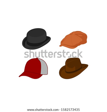 various illustration hat vectors cartoon