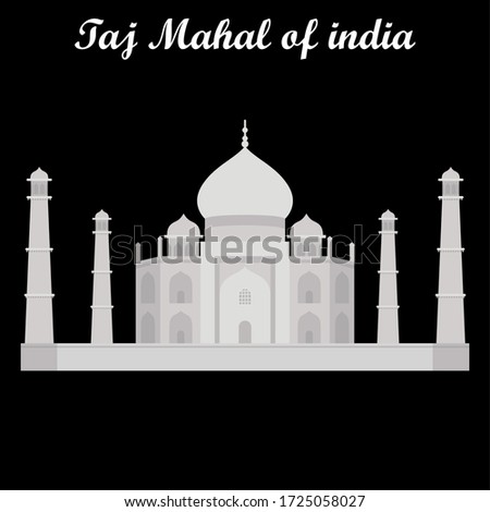 The Taj Mahal is an ivory-white marble mausoleum on the south bank of the Yamuna river in the Indian city of Agra. It was commissioned in 1632 by the Mughal emperor Shah Jahan.