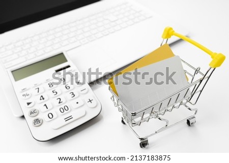 Image of paying for mail order with a credit card Stock foto © 