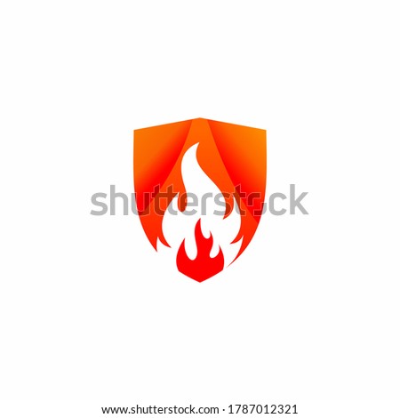  Modern Creative flame fire icon logo vector stock illustration