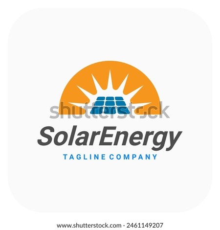 solar energy logo. home energy logo. sun logo design template. good for any company with a solar theme top1