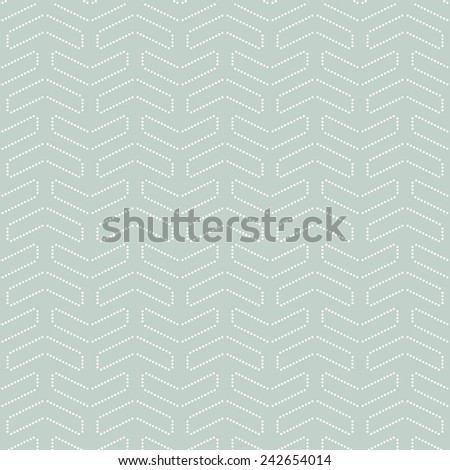 Geometric  pattern. Seamless abstract blue background with white dotted elements
