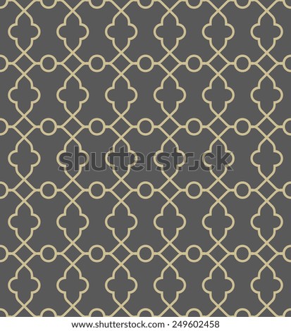 Geometric golden pattern. Seamless  texture for backgrounds