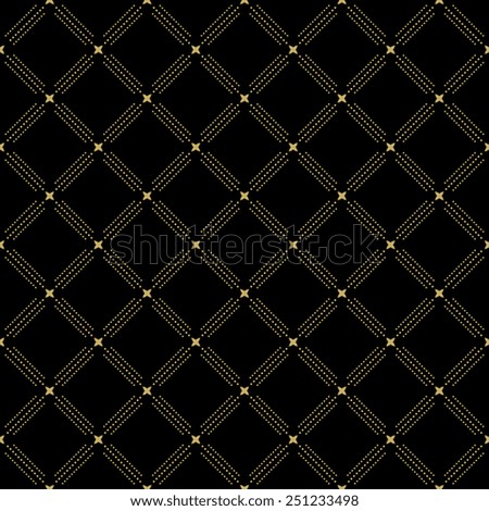 Geometric modern  seamless pattern. Repeating texture with diagonal golden dotted elements