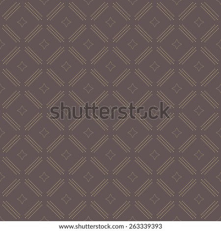 Geometric fine abstract  pattern with dots. Seamless golden modern texture for wallpapers and backgrounds