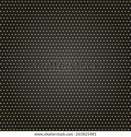 Geometric modern  seamless pattern. Abstract texture with dotted elements. Black and golden colors