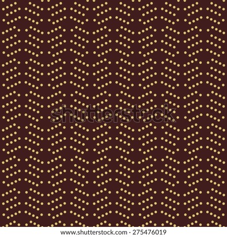 Geometric  pattern. Seamless abstract texture for wallpapers and background with golden dotted elements