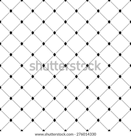 Geometric modern  seamless pattern. Abstract texture with dotted elements. Black and white colors
