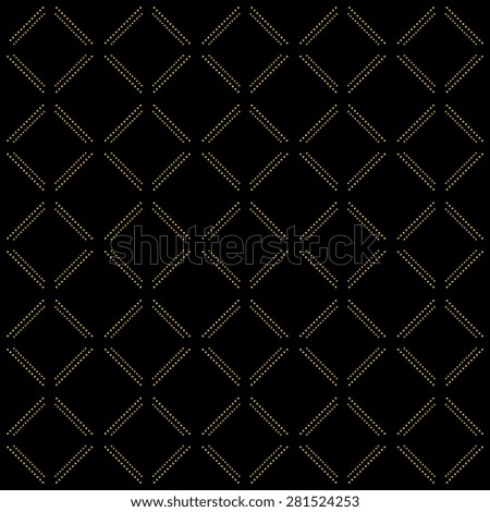 Geometric modern  seamless pattern. Abstract texture with golden dots