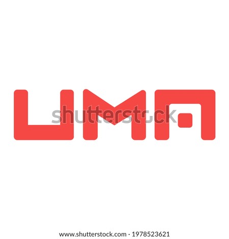 UMA token symbol cryptocurrency logo, coin icon isolated on white background. Vector illustration. Foto stock © 