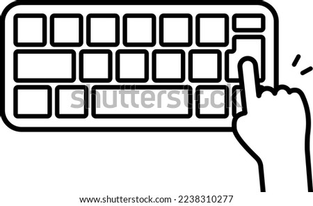 Press the return key on the pc keyboard.