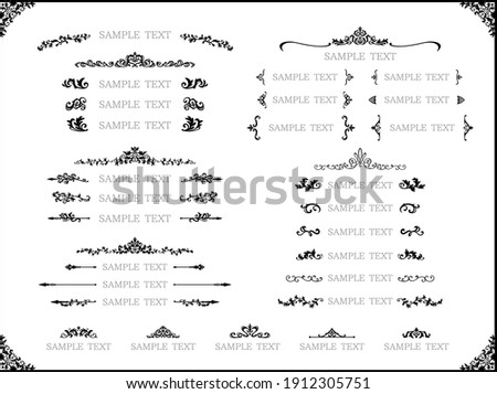 European classic style headline decoration set