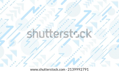 Horizontal background with rising light blue arrows