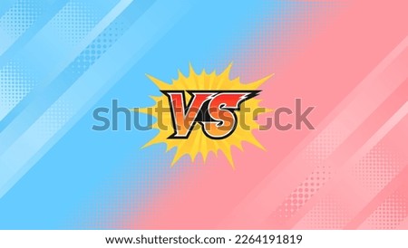 Battle background with blue and red opposing each other