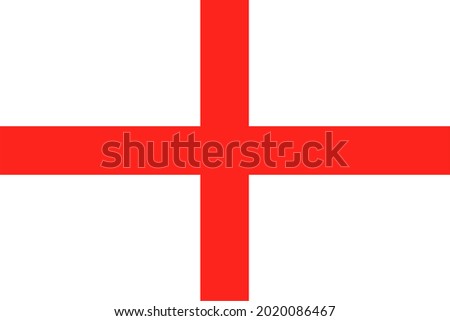 St Georges Flag England Vector