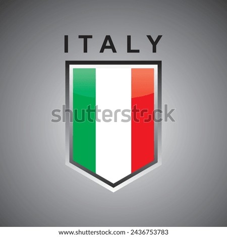 European country flag emblem ITALY
