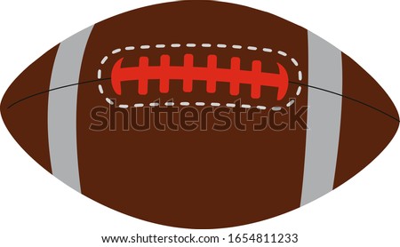 american football ball vector illustration