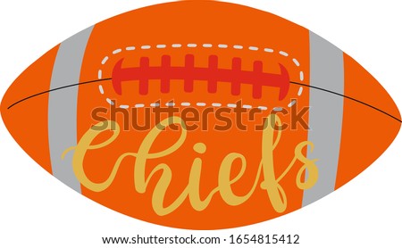 american football ball vector illustration