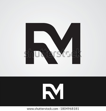 Letter R and M logo vector design Stock fotó © 
