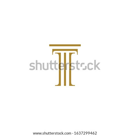 T letter law logo template vector icon design