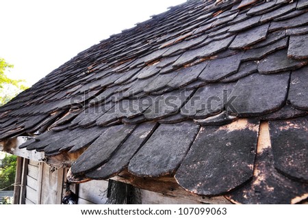 Clay Roof Tile Top Curve Antique