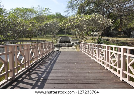 Way Long Bridge Wood Garden Park