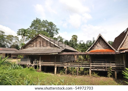 Old Wood Barrack Thailand Country
