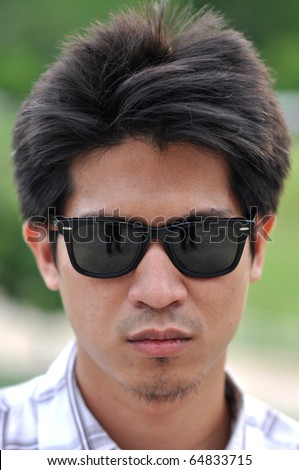 Asia Thailand Man Face Sunglasses
