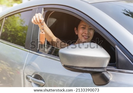 Similar – Image, Stock Photo A proud car owner in 1936 in Gdansk, with his fancy runabout.