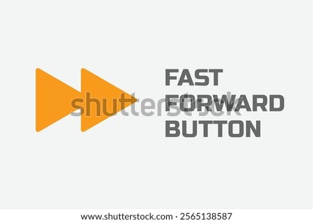 A sleek fast-forward button icon. Designed with minimalistic and modern aesthetics. Fast-Forward Icon