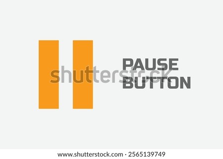 A sleek pause button icon. Designed with minimalistic and modern aesthetics. Pause Icon