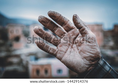 
Callus Old Man Hand life Stok fotoğraf © 
