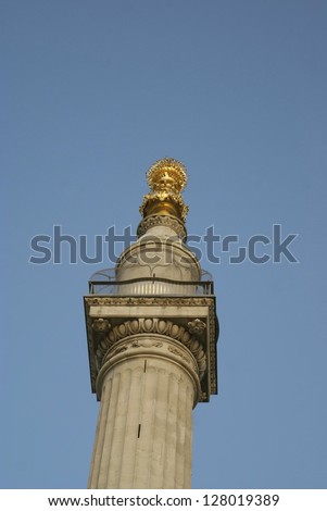 the monument to the Great Fire of london, England