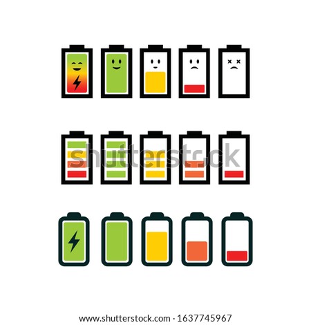 Modern battery logo silhouette editable EPS vector files. For electricity storage, electronic product, industry and factory, power bank or saver. Vintage hipster. Apply to web site, mobile phone apps