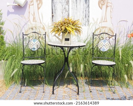 Similar – Image, Stock Photo festive set garden table