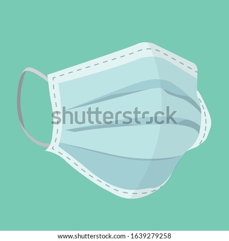 breathing medical respiratory mask. Hospital or pollution protect face masking. 