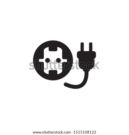 socket outlet icon vector symbol template