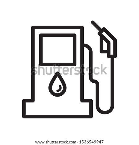 pump petrol icon vector symbol template