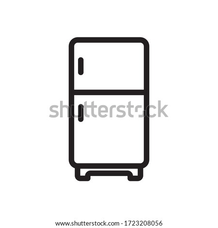 refrigerator icon vector symbol template