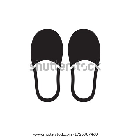 slippers icon vector eps trendy design template logo signage illustration clip art