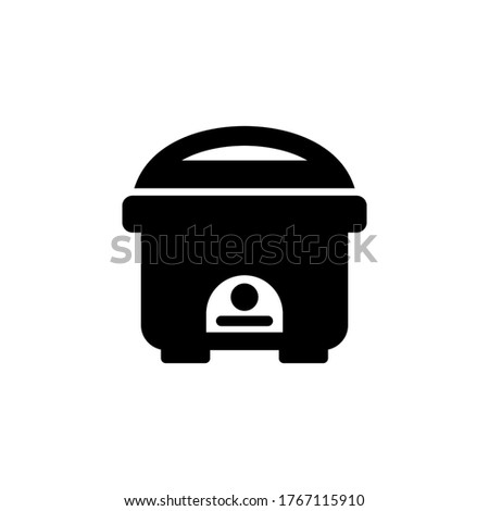 rice cooker icon vector symbol template