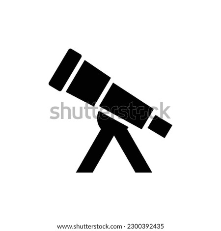 telescope icon vector design trendy