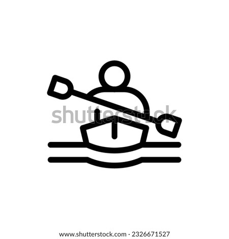 Kayak icon vector design trendy