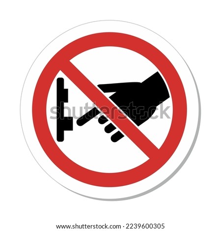 ISO Prohibition Sign: Do Not Turn Off Switch Symbol